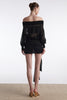 No26 KNITTED MINI DRESS BLACK