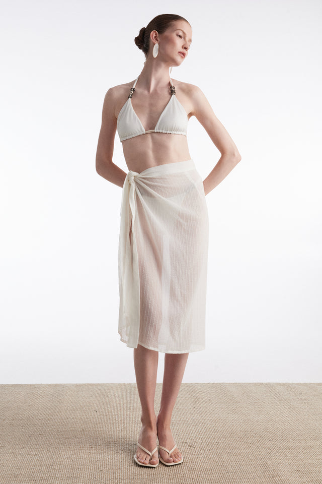 ANNA BIKINI BEIGE/WHITE (DOUBLE FACE)
