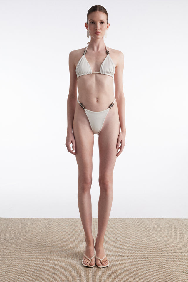 ANNA BIKINI BEIGE/WHITE (DOUBLE FACE)