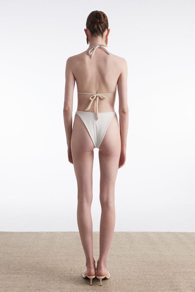 ANNA BIKINI BEIGE/WHITE (DOUBLE FACE)