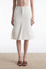 SILIA DENIM SKIRT WHITE