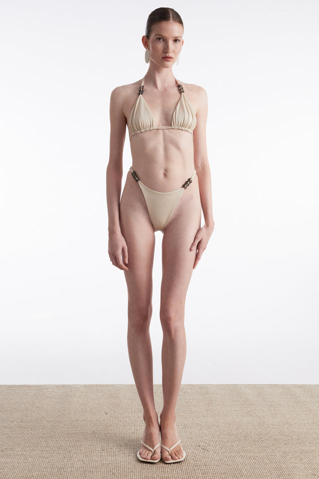 ANNA BIKINI BEIGE/WHITE (DOUBLE FACE)