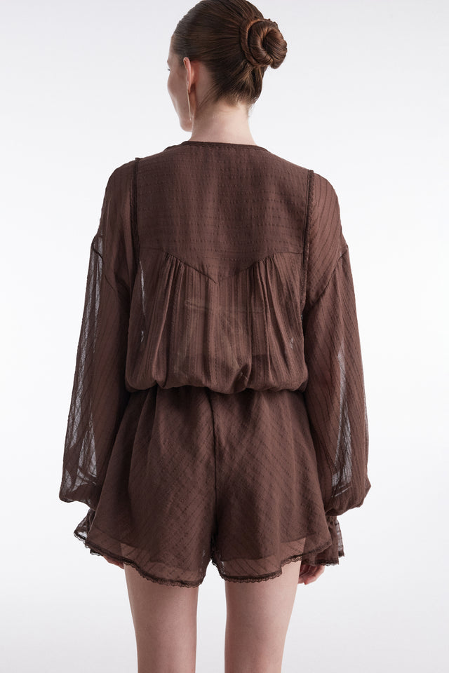 HAN PLAYSUIT BROWN