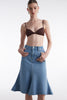 SILIA DENIM SKIRT BLUE
