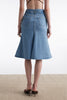 SILIA DENIM SKIRT BLUE
