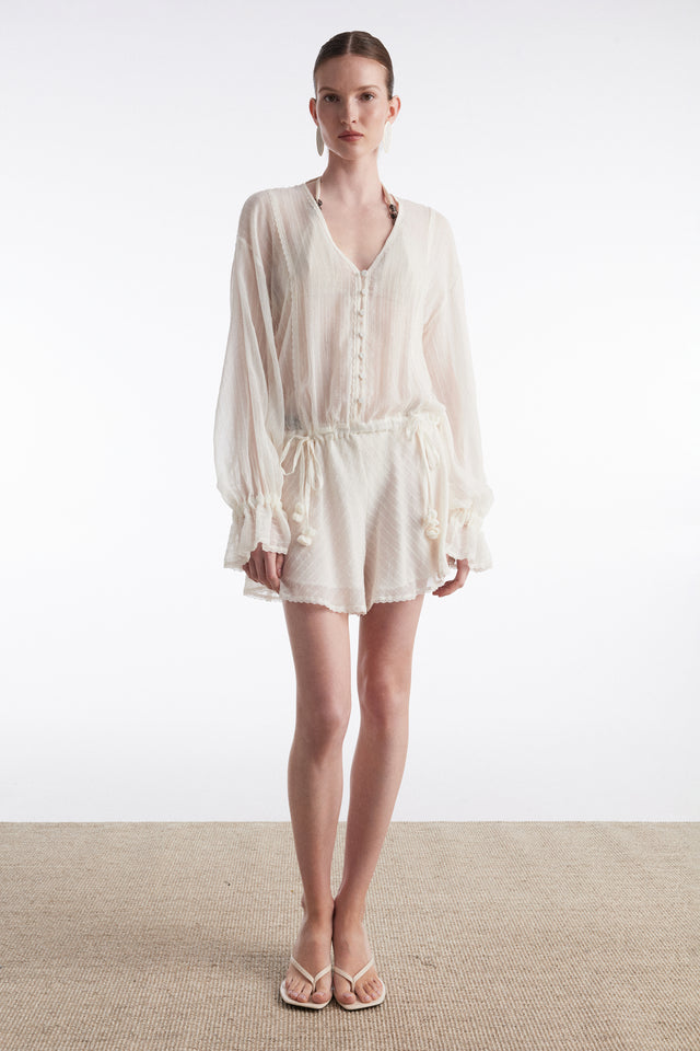 HAN PLAYSUIT OFF WHITE