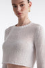 VOYAGE KNITTED CROP TOP WHITE