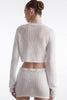 VOYAGE KNITTED CROP TOP WHITE