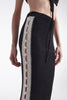 VOYAGE KNITTED MIDI SKIRT B&W