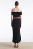 ARIA MIDI SKIRT BLACK