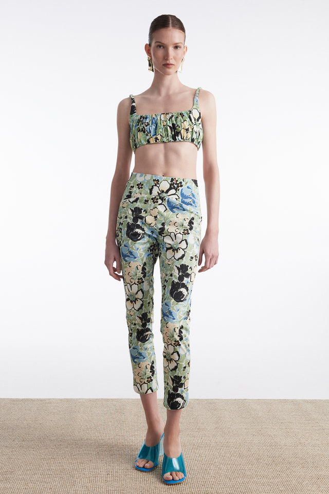 ALICE TROUSERS FLORAL BLUE