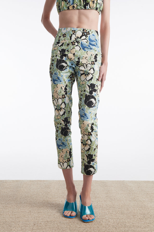 ALICE TROUSERS FLORAL BLUE