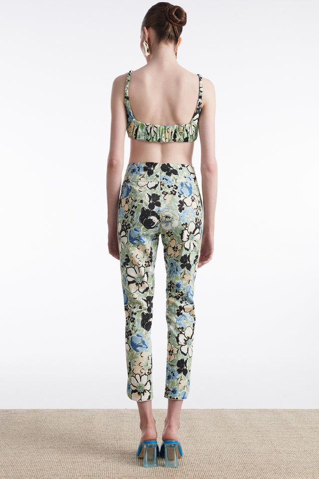 ALICE TROUSERS FLORAL BLUE