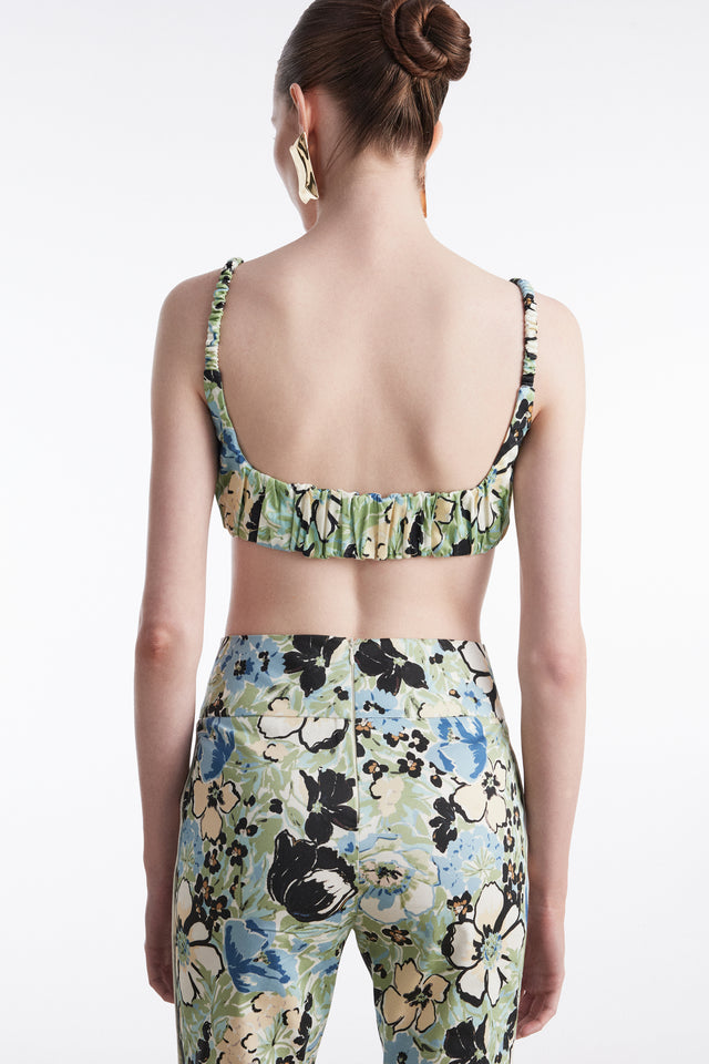 ALICE TOP FLORAL BLUE