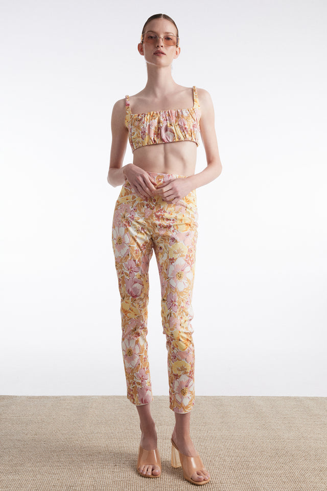ALICE TOP FLORAL PINK