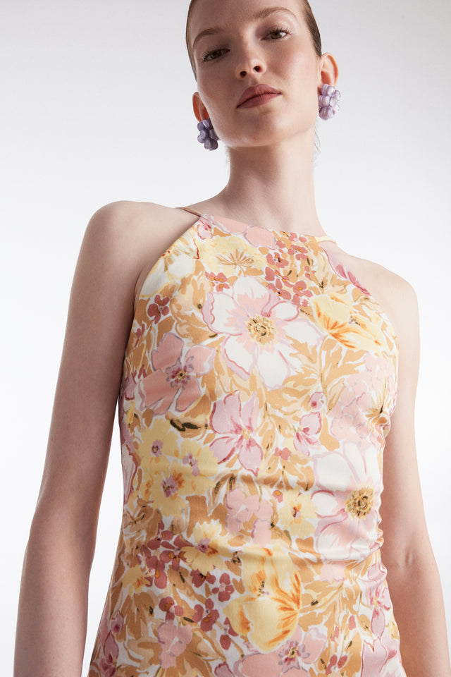 ALICE DRESS MINI FLORAL PINK