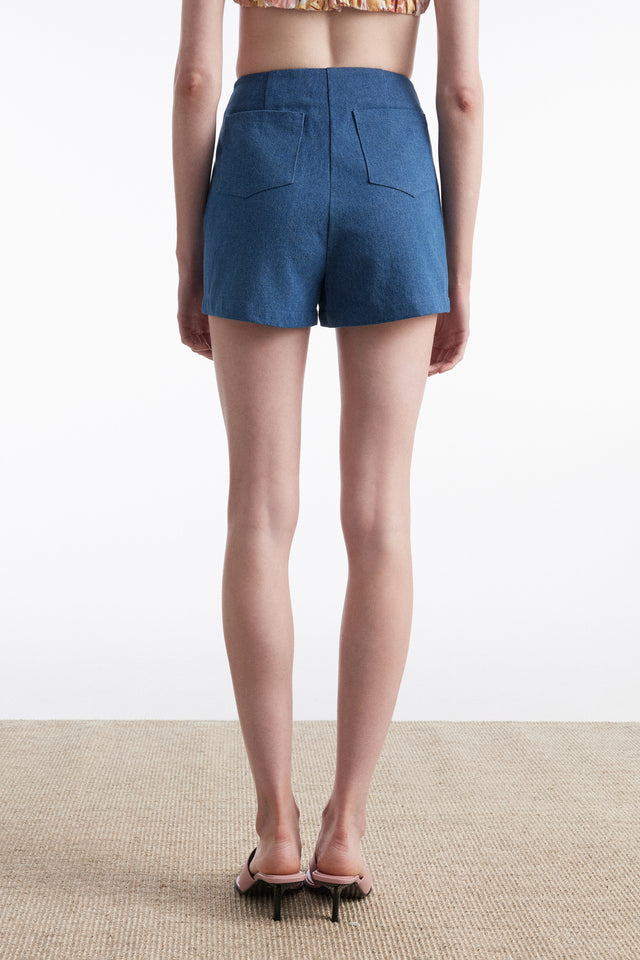 SALTWATER DENIM SHORTS BLUE