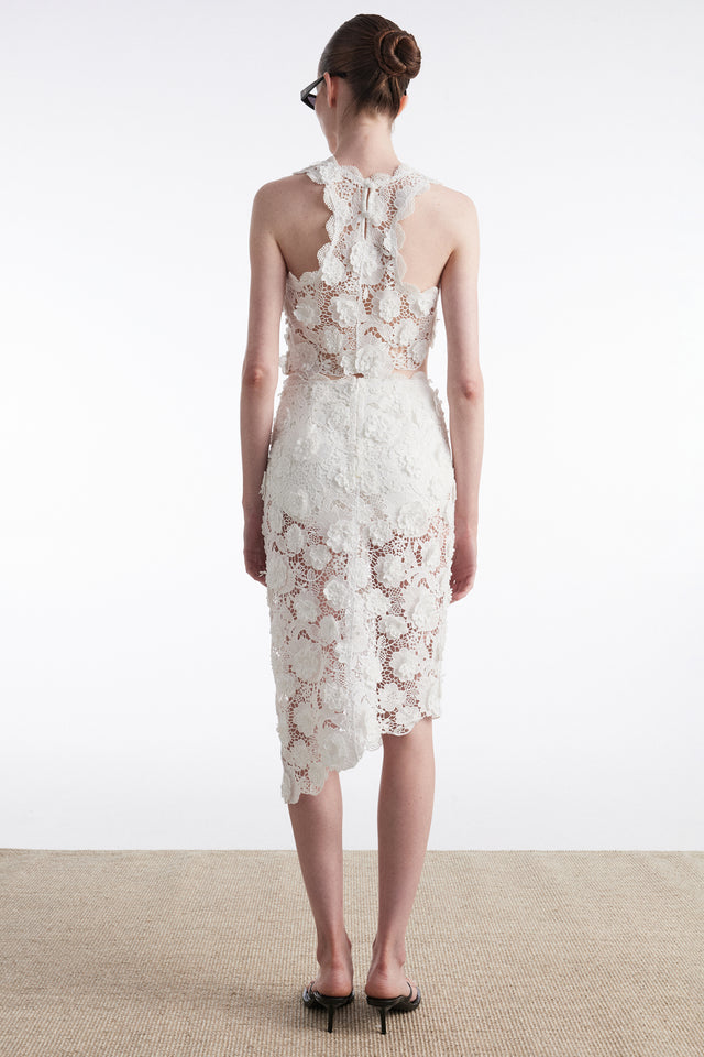 CHARLOTTE MIDI SKIRT WHITE