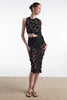 CHARLOTTE MIDI SKIRT BLACK