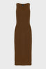 WHITNEY SLEEVELESS DRESS BROWN