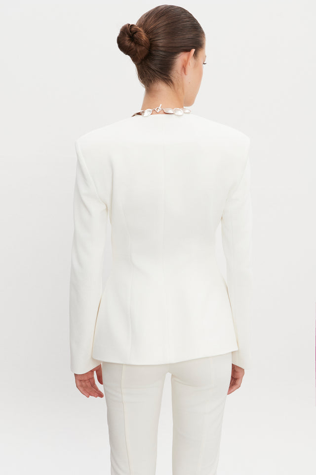 HOURGLASS BLAZER OFF WHITE