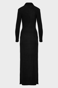 WHITNEY LONG SLEEVE MAXI DRESS BLACK