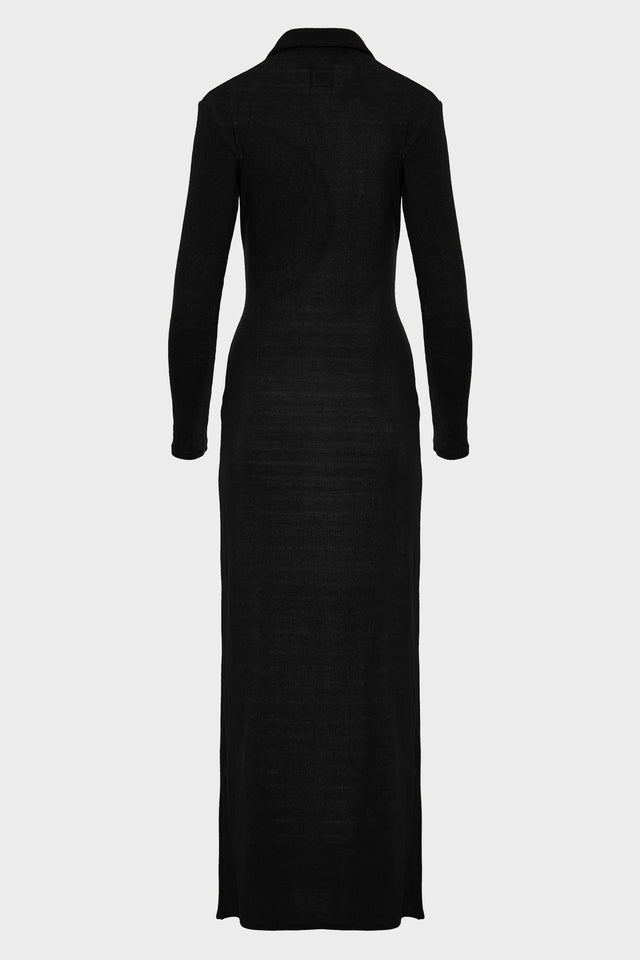 WHITNEY LONG SLEEVE MAXI DRESS BLACK