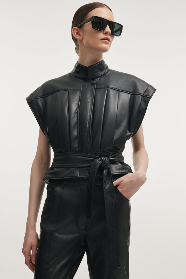 TEMPEST LEATHER JACKET BLACK