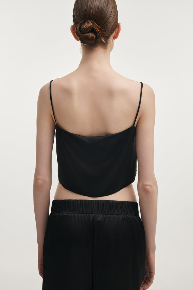 NAIA CROP TOP BLACK