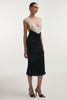 NAIA MIDI DRESS BLACK