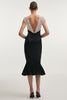 NAIA MIDI DRESS BLACK