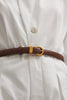 ROCKY LEATHER BELT TERRACOTTA BROWN