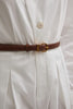 ROCKY LEATHER BELT TERRACOTTA BROWN