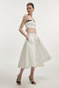 HIBISCUS TOP WHITE/BLACK