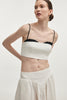 HIBISCUS TOP WHITE/BLACK