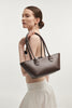 GARDENIA LEATHER BAG COFFEE BROWN