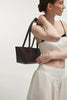 GARDENIA LEATHER BAG COFFEE BROWN