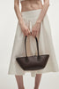 GARDENIA LEATHER BAG COFFEE BROWN