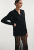 LAUREN KNITTED LONG BLOUSE BLACK
