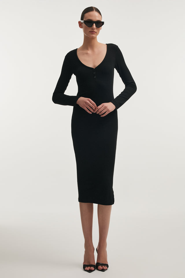 ANASA DRESS BLACK