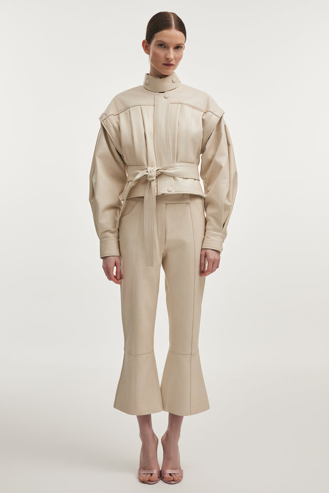 TEMPEST LEATHER JACKET WHITE