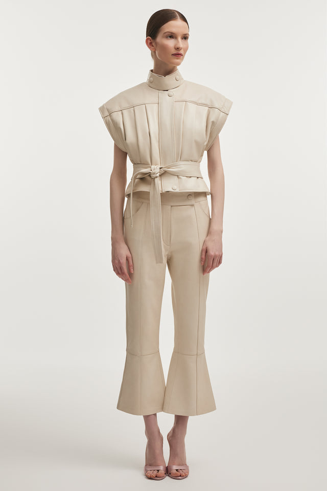 TEMPEST LEATHER JACKET WHITE