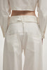 PURE BARREL TROUSERS WHITE