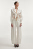 PURE BARREL TROUSERS WHITE