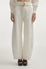 PURE BARREL TROUSERS WHITE