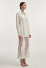 LAUREN KNITTED LONG BLOUSE WHITE