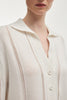 LAUREN KNITTED LONG BLOUSE WHITE