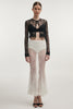 VEIL MAXI SKIRT WHITE