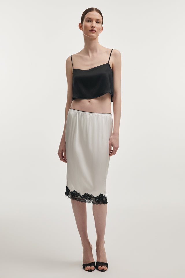 NAIA MIDI SKIRT WHITE