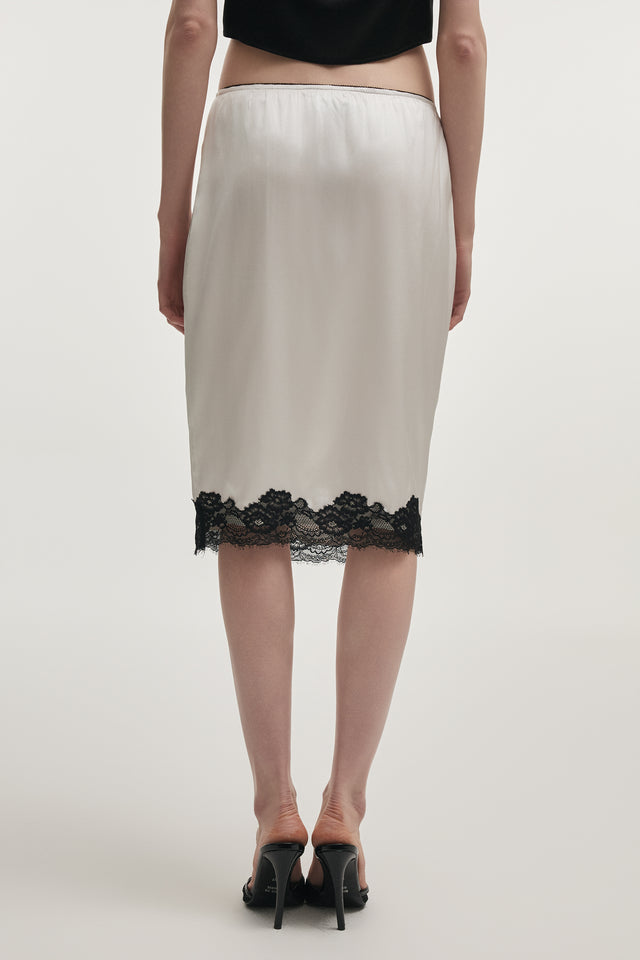 NAIA MIDI SKIRT WHITE